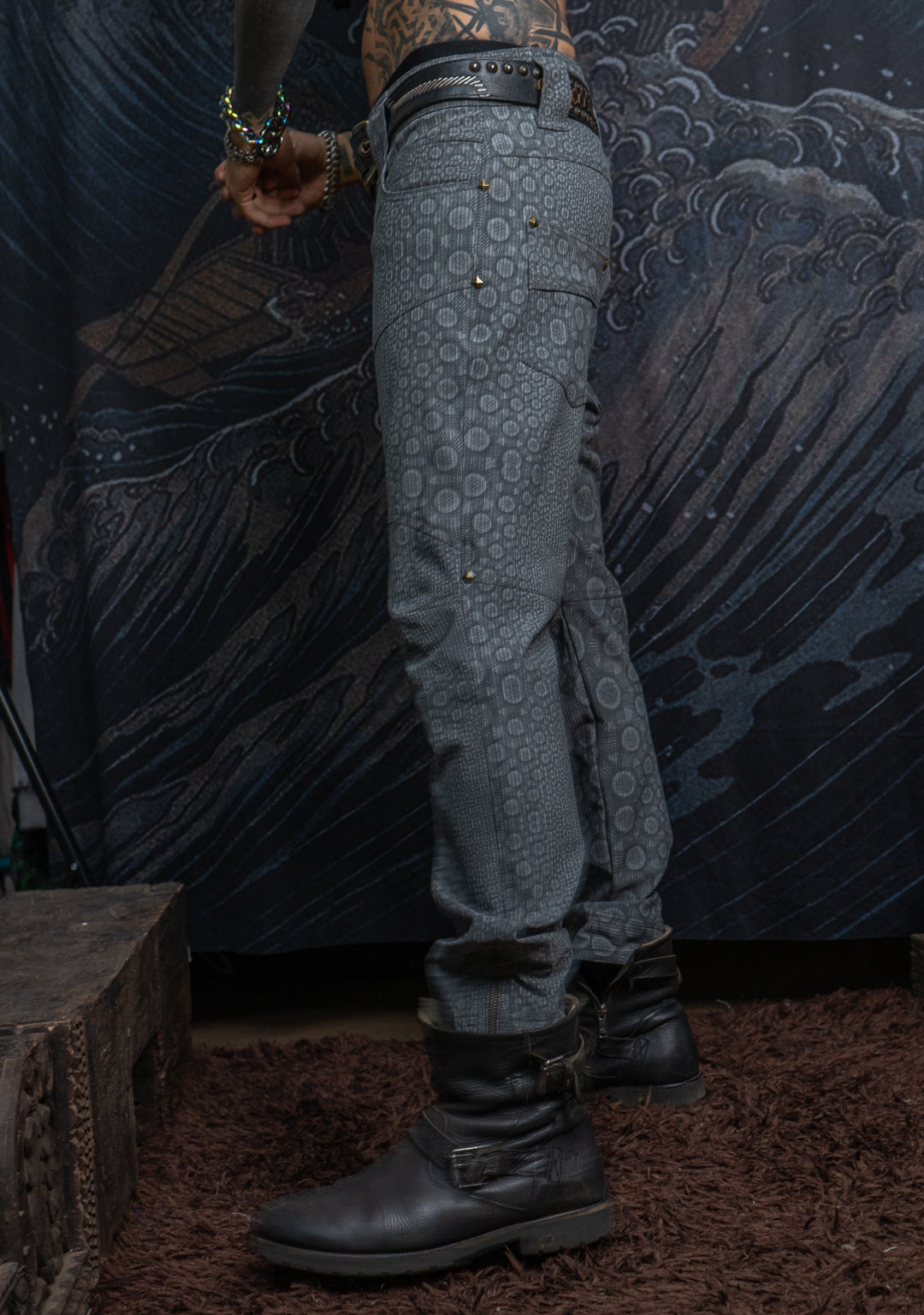 Pants Men / TR Screenprint - Light Grey NEBULA